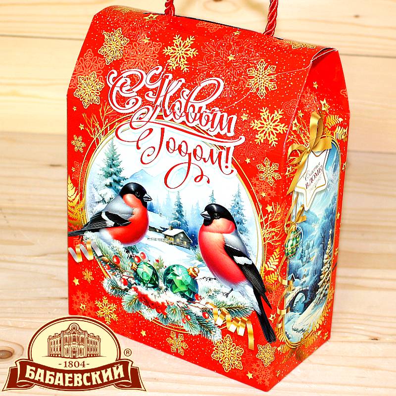 Бабаевский сладкий новогодний подарок -Снегири 2026 в Сабурово